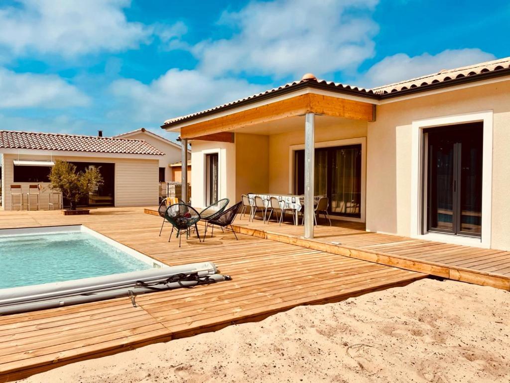 Villashomeclet - Villa Palm Beach Vensac Buitenkant foto